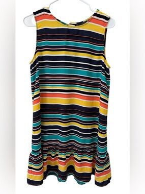 Halogen sleeveless ruffle-hem dress